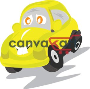 Yellow Raceing Car