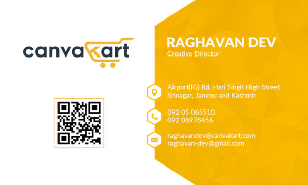 Canvakart customized Visiting card 1