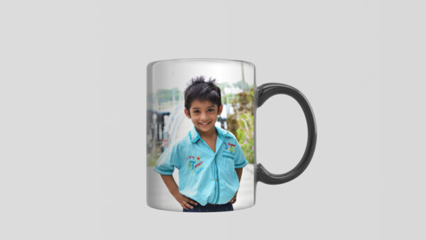 Canvakart Personalised Customized Image Printed white Coffee Black Design.